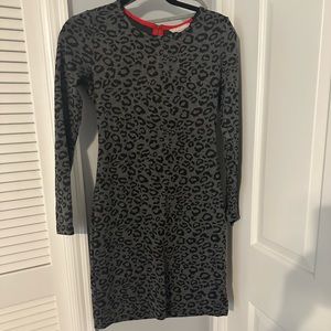 Leopard print banana republic long sleeve dress